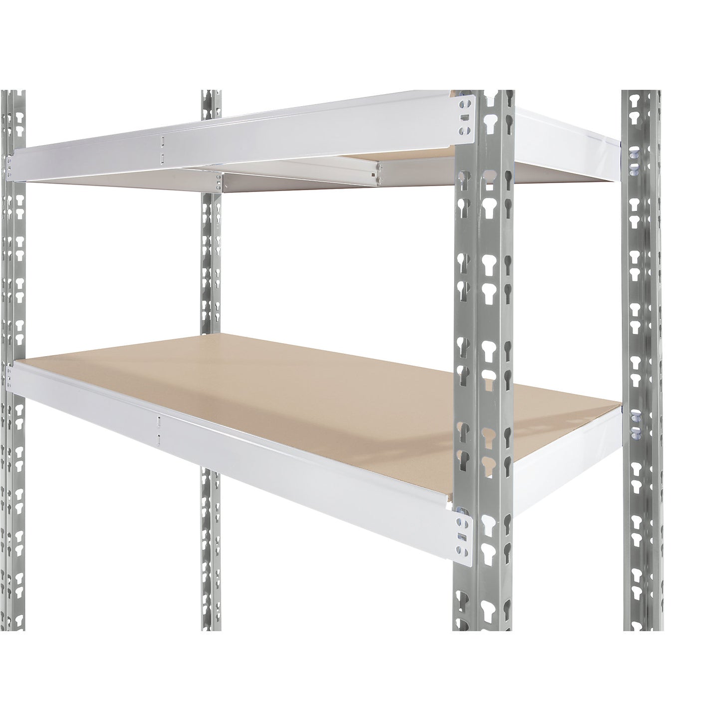 Universal boltless shelving unit, chipboard shelves, HxWxD 1976 x 1025 x 400 mm, extension shelf unit.