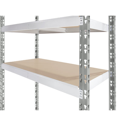 Universal boltless shelving unit, chipboard shelves, HxWxD 1820 x 1025 x 400 mm, extension shelf unit.