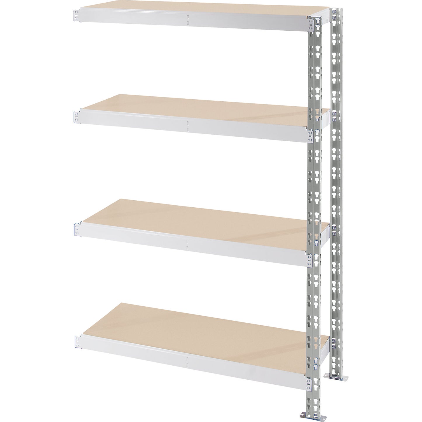 Universal boltless shelving unit, chipboard shelves, HxWxD 1508 x 1025 x 600 mm, extension shelf unit.