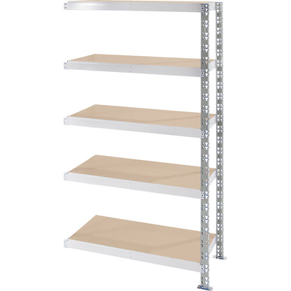 Universal boltless shelving unit, chipboard shelves, HxWxD 1820 x 1025 x 400 mm, extension shelf unit.