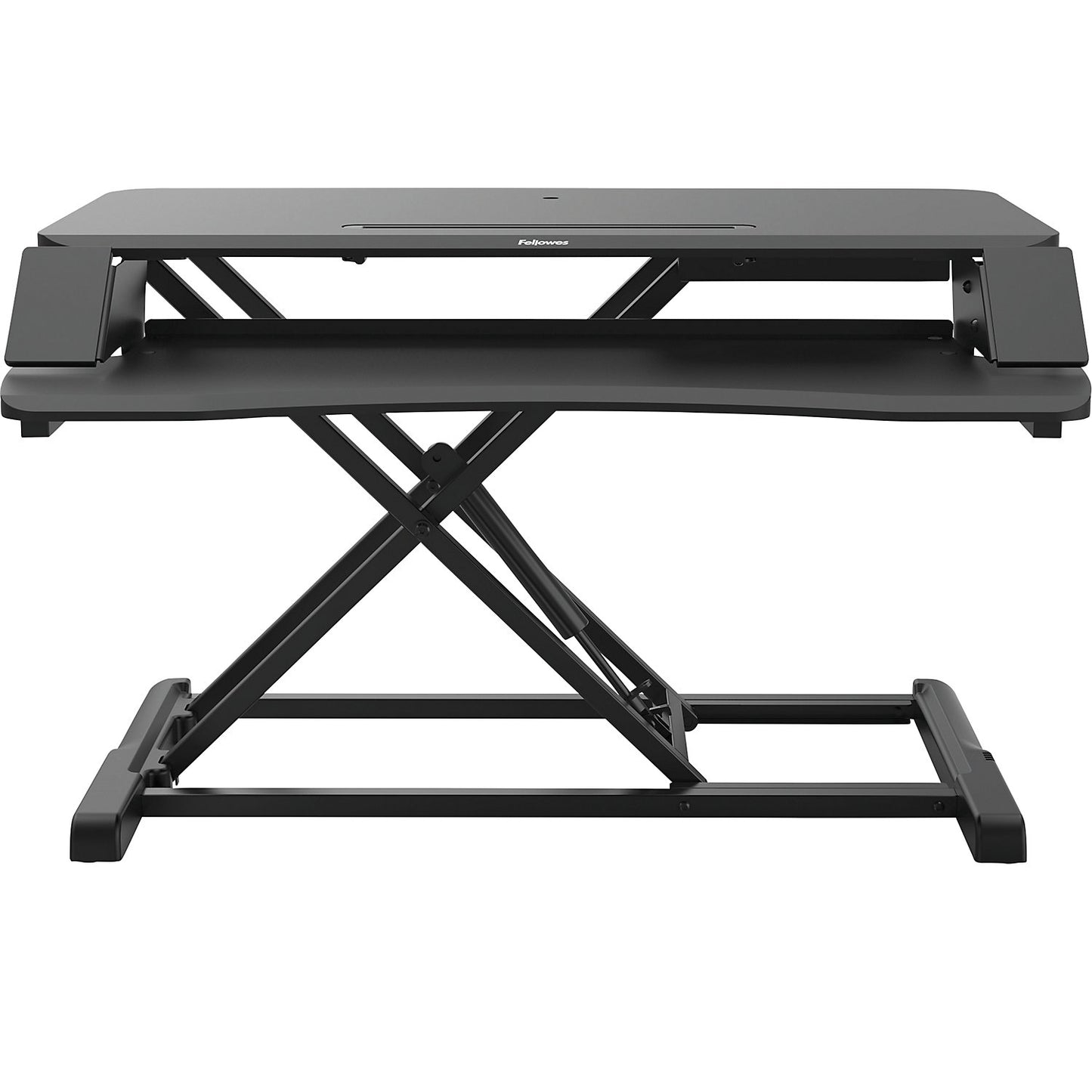 Corsivo™ sitting/standing workstation, HxWxD 110 x 800 x 615 mm, black.