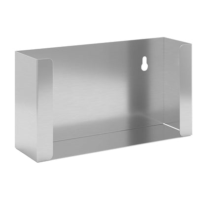 Glove and facial tissue dispenser, for 1 box, HxWxD 120 x 222 x 65 mm, stainless steel.