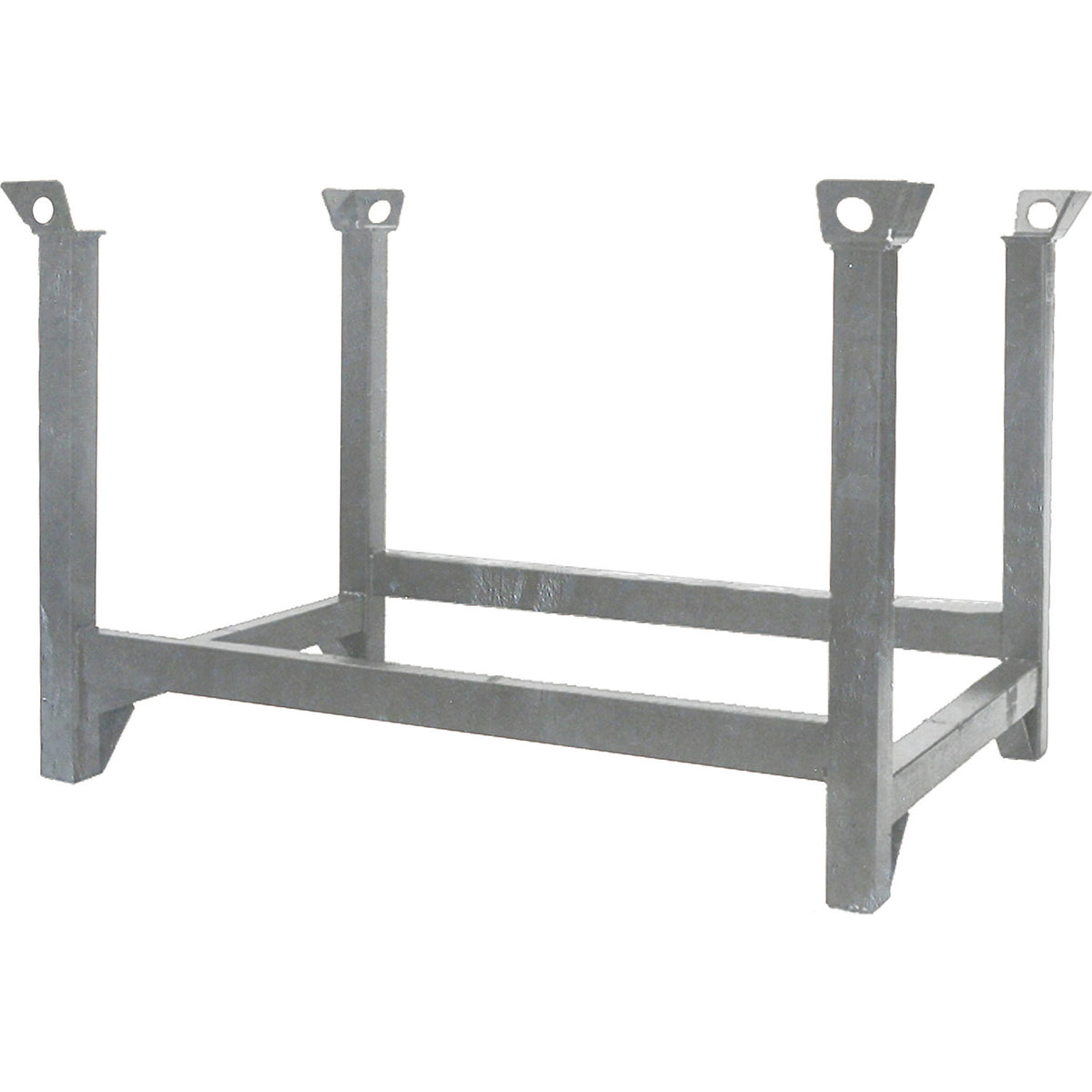 Stacking pallet, LxWxH 1200 x 800 x 750 mm, zinc plated.