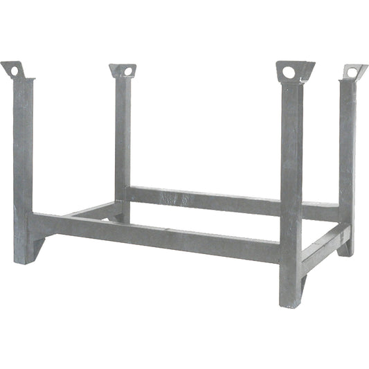 Stacking pallet, LxWxH 1200 x 800 x 750 mm, zinc plated.