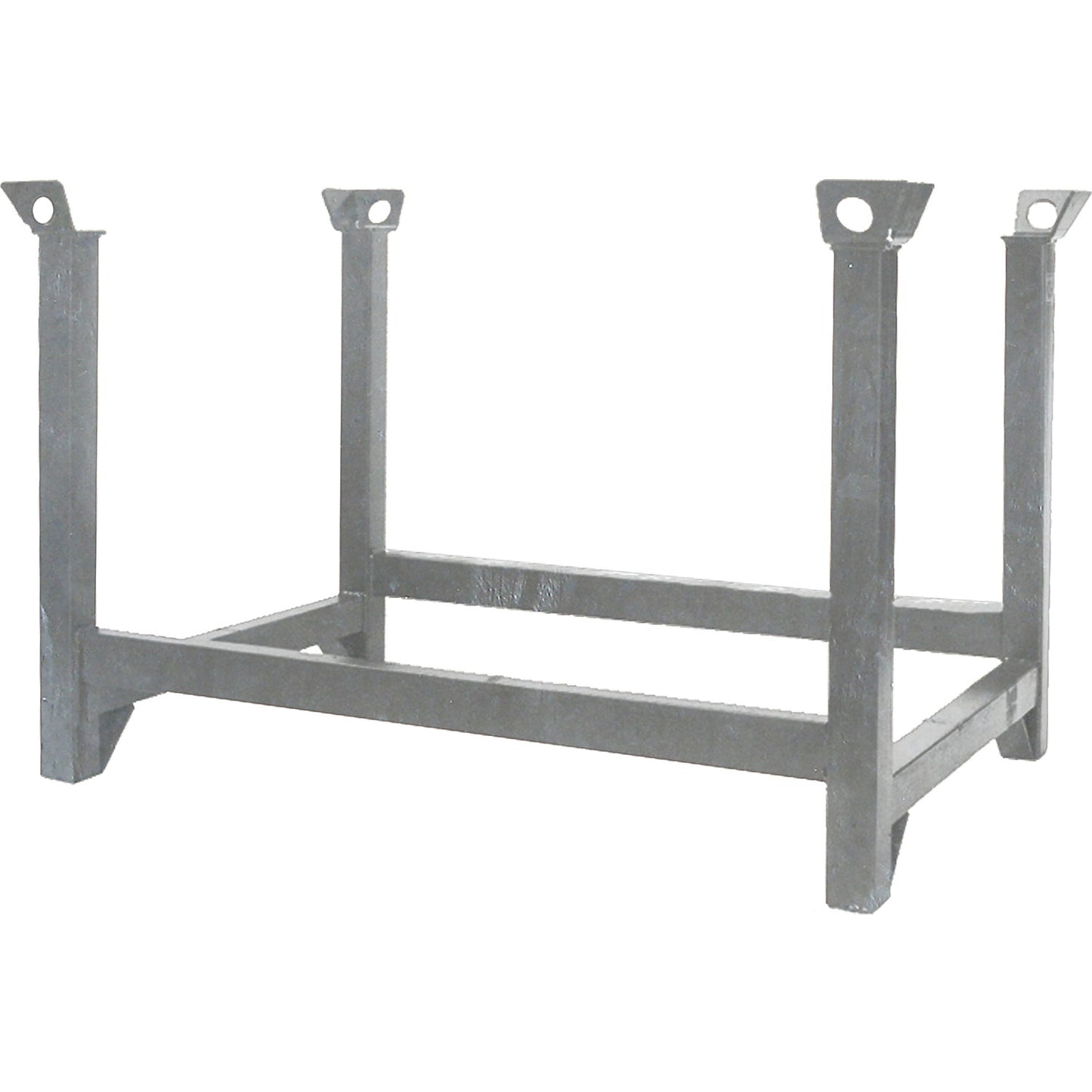 Stacking pallet, LxWxH 1000 x 800 x 750 mm, zinc plated.