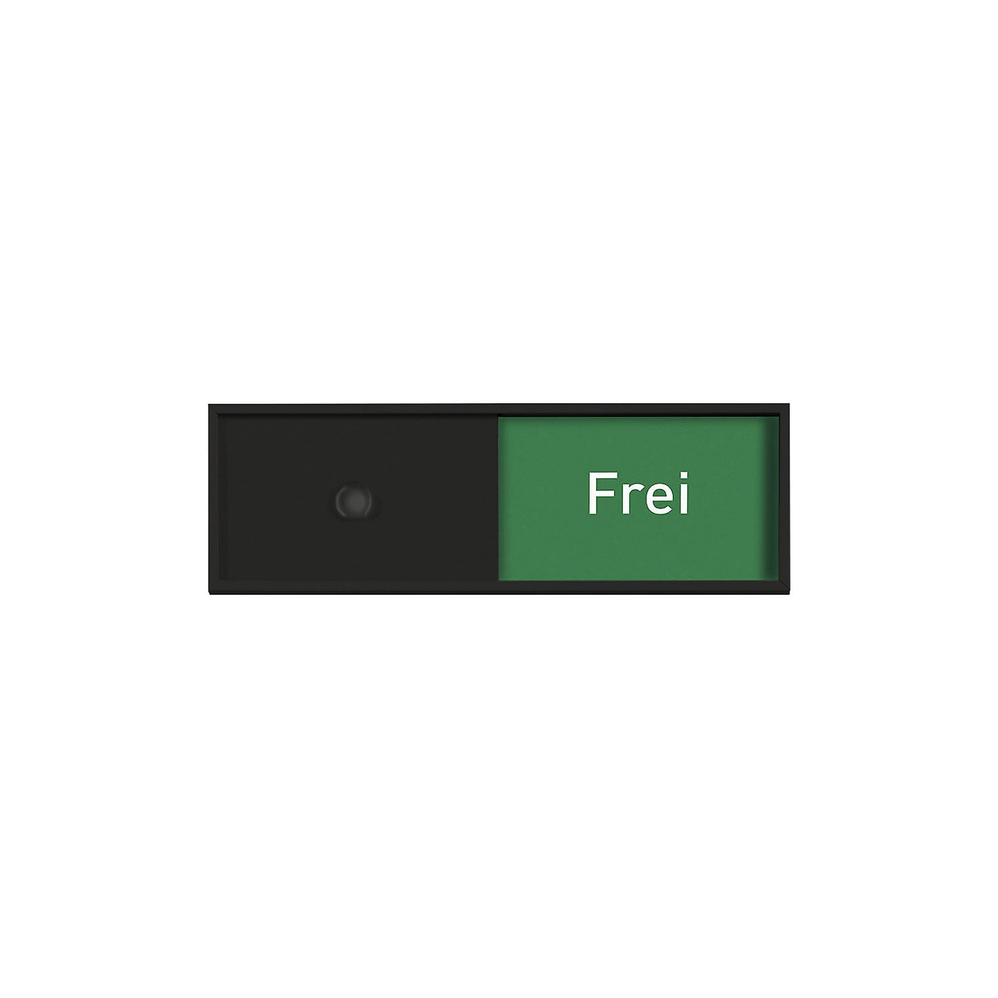 Vacant/occupied display, in 5 languages, WxHxD 150.5 x 50.5 x 6 mm, black.