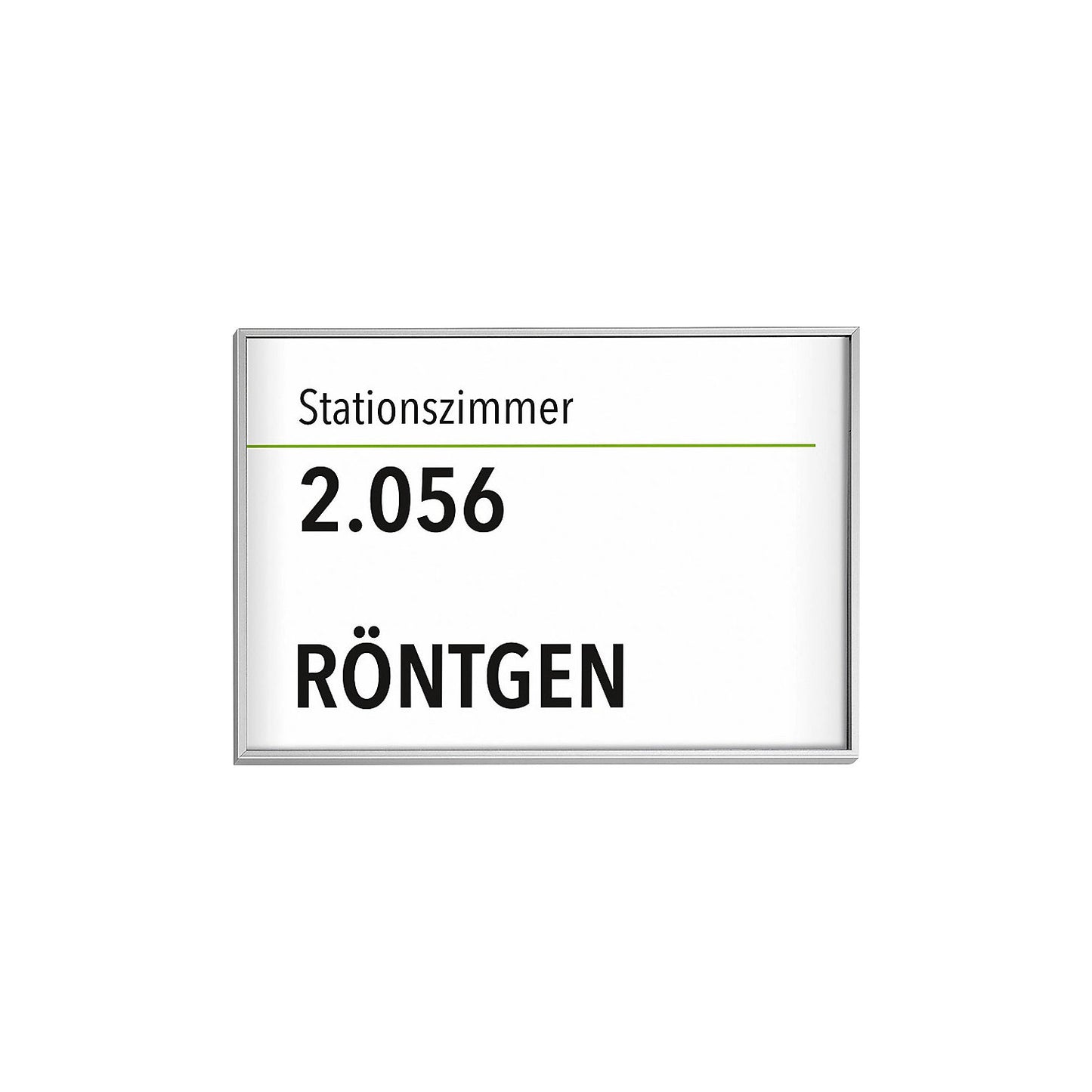 Door sign, DIN A6 landscape, HxW 150.5 x 212.5 mm, traffic white.