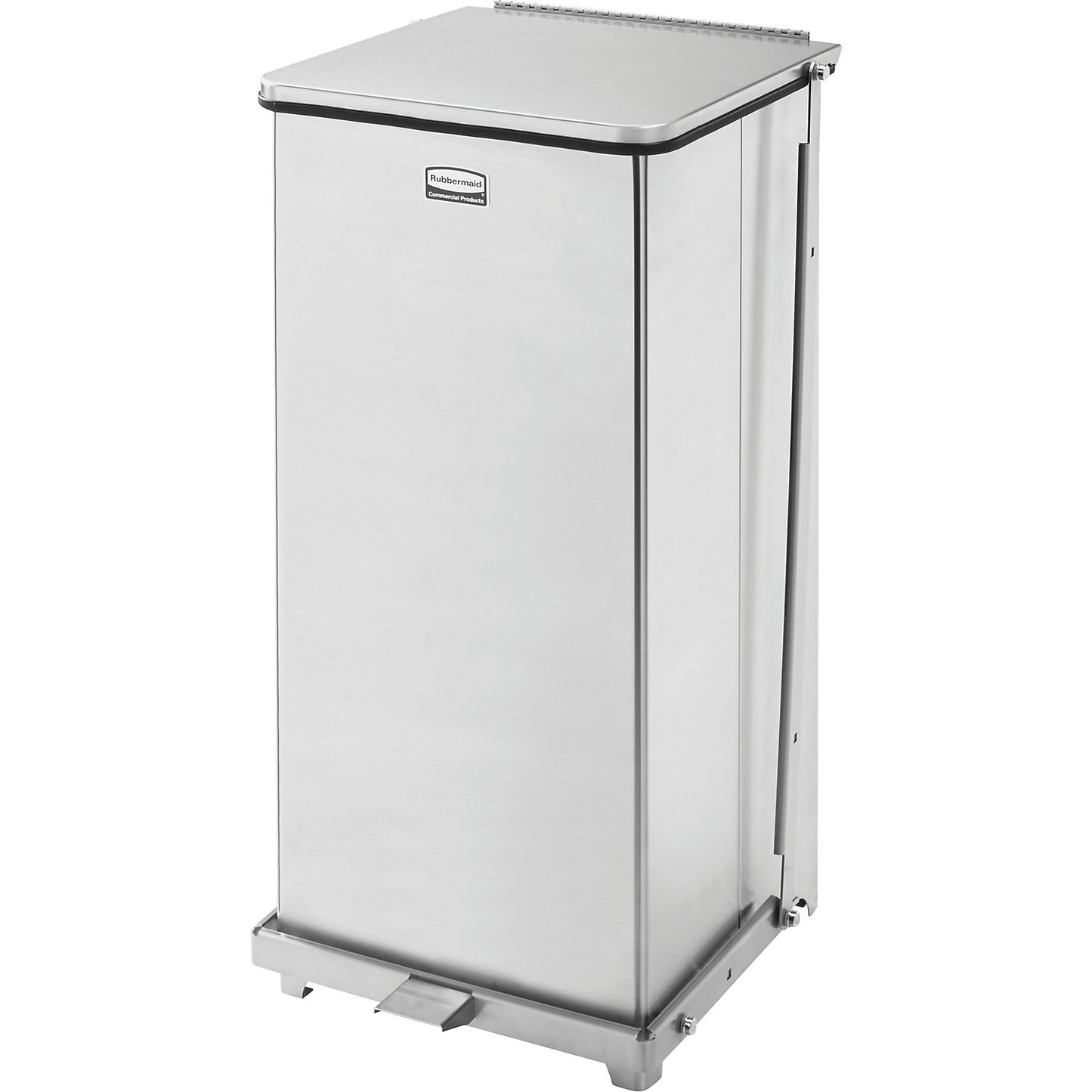 Defenders® pedal bin, capacity 49 l, stainless steel.