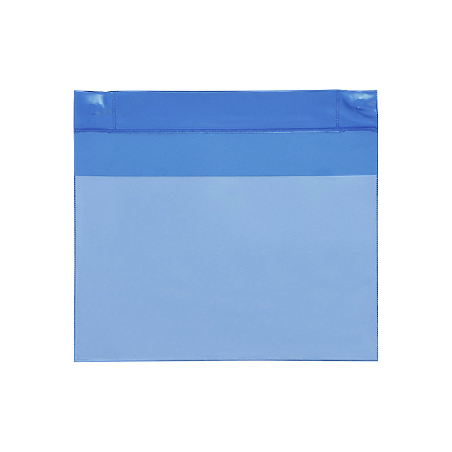 Neodymium magnetic pockets, horizontal format, pack of 25, blue, A4, 1+ packs.