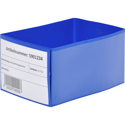 Pallet foot sleeves, with slip-on pockets, blue, pack of 50.