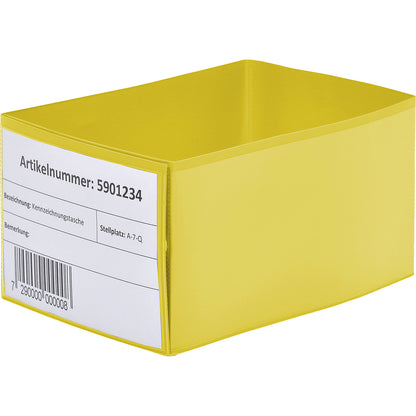 Pallet foot sleeves, with slip-on pockets, yellow, pack of 50.