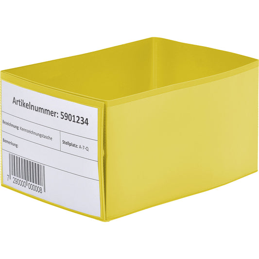 Pallet foot sleeves, with slip-on pockets, yellow, pack of 50.