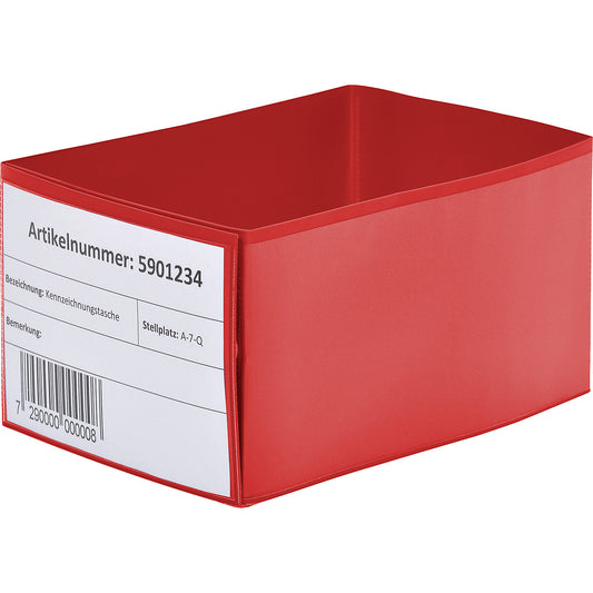 Pallet foot sleeves, with slip-on pockets, red, pack of 50.