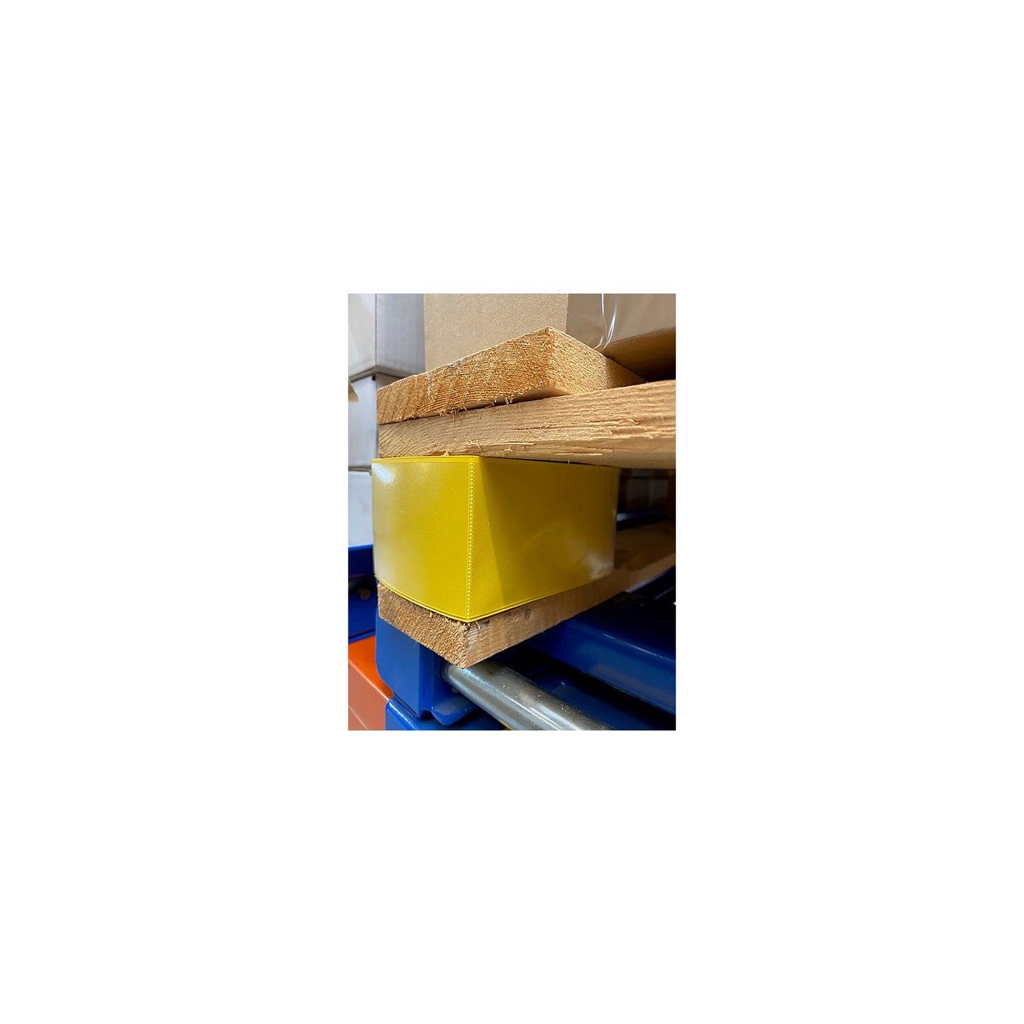Pallet foot sleeves, with slip-on pockets, yellow, pack of 50.