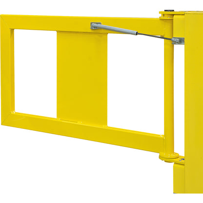 Gate for S-Line safety railing, LxWxH 905 x 30 x 475 mm, for S-Line, yellow with gas pressure spring.