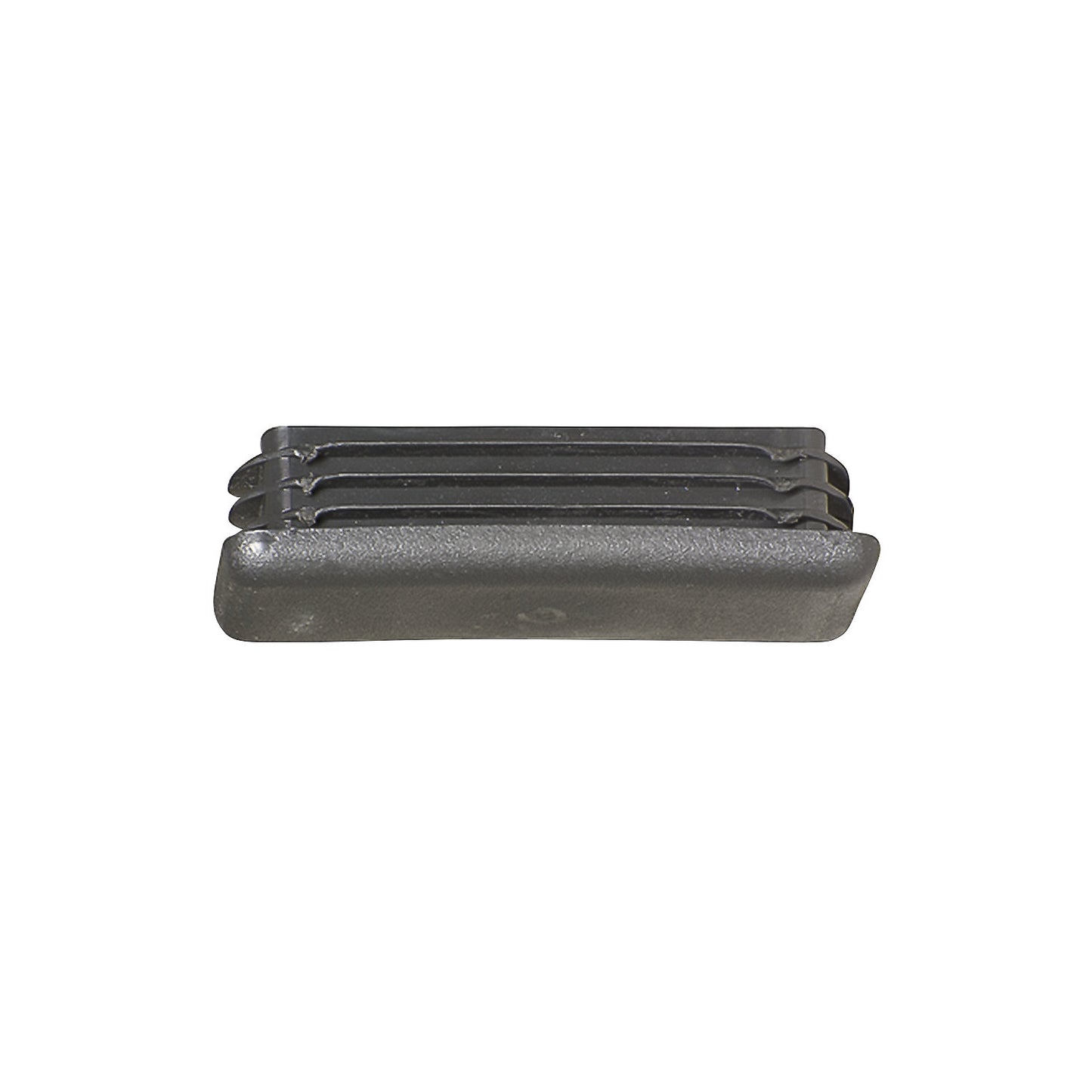 Impact protection rail, cap, LxWxH 30 x 40 x 100 mm, black, for side ends.
