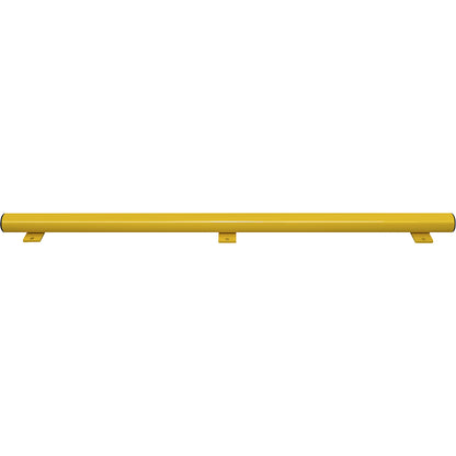 Forklift guard beam, WxH 130 x 86 mm, hot dip galvanised, yellow plastic coating, length 1750 mm.