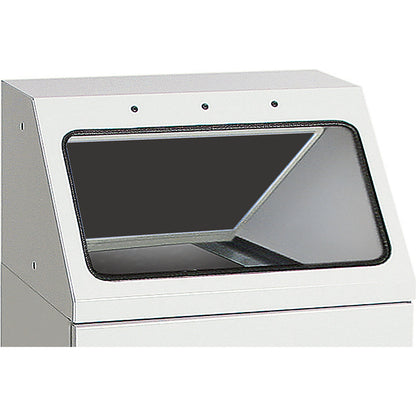Recyclable waste collector, self extinguishing, capacity 45 l, charcoal flap.