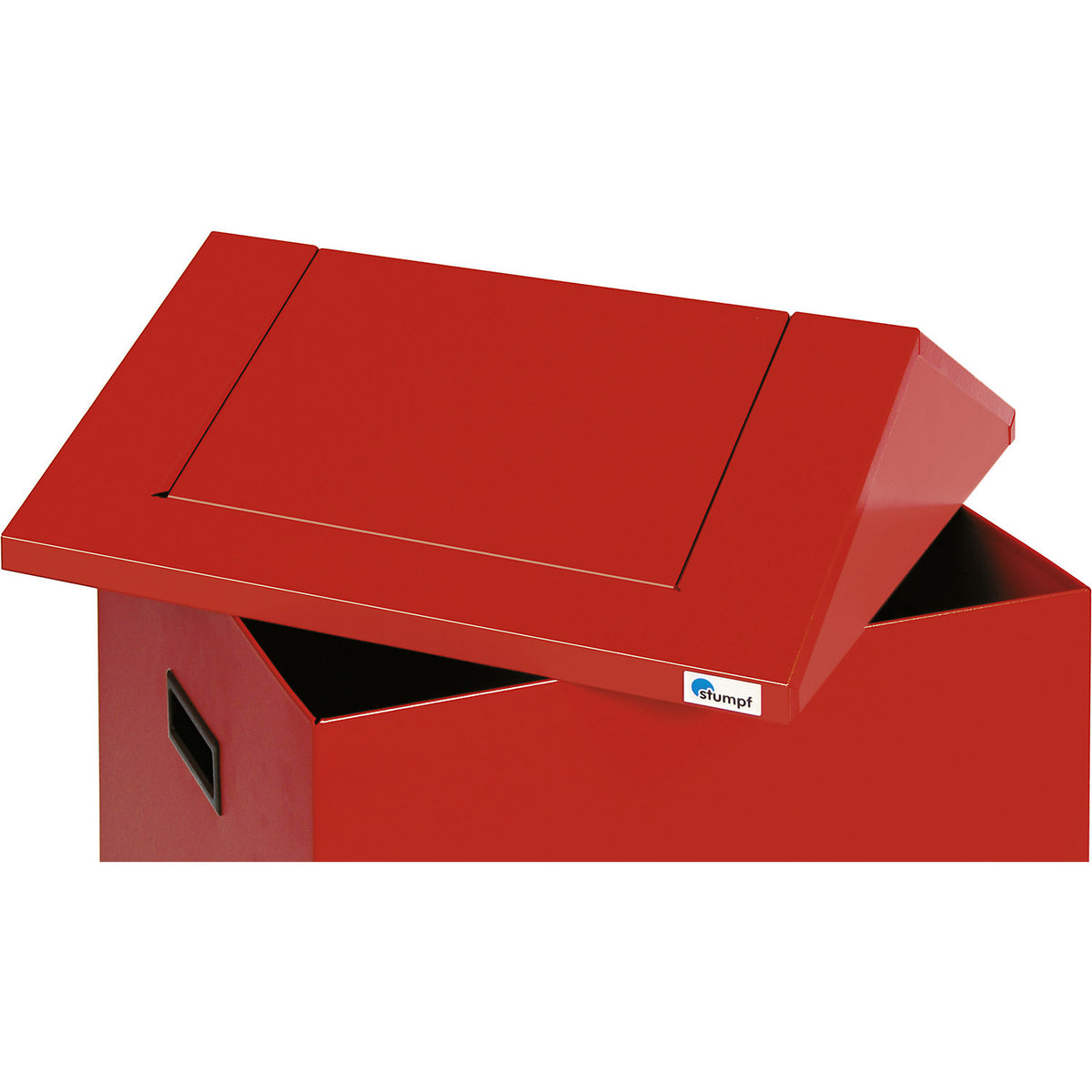 Waste wool case, capacity 73 l, flame red.