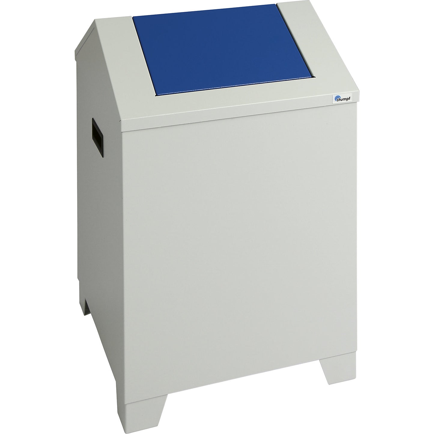 Waste wool case, capacity 73 l, light grey/gentian blue.
