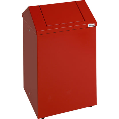Waste wool case, capacity 45 l, flame red.