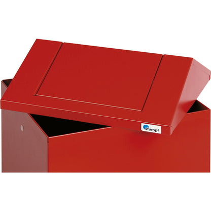 Waste wool case, capacity 45 l, flame red.