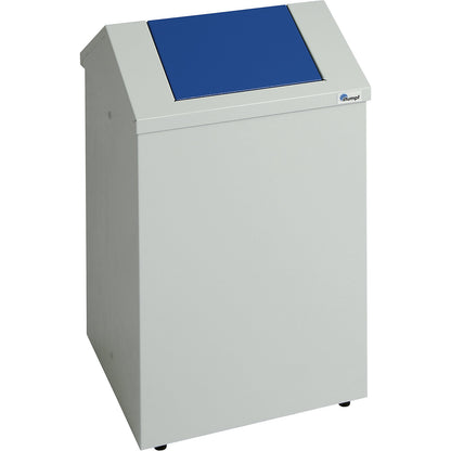 Waste wool case, capacity 45 l, light grey/gentian blue.
