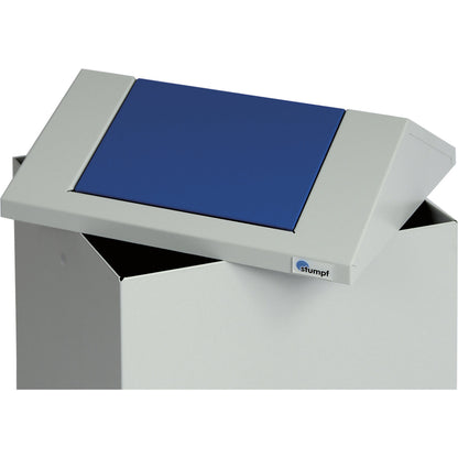 Waste wool case, capacity 45 l, light grey/gentian blue.