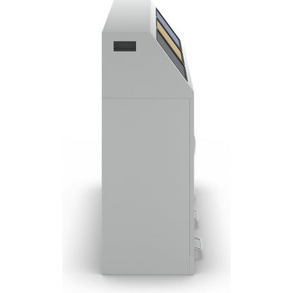 Recyclable waste collector with pedal, steel, capacity 3 x 70 l, with inner container.