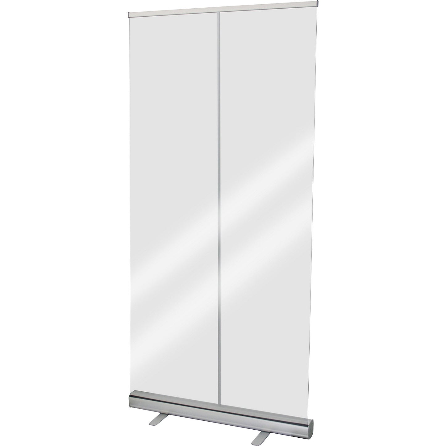 Roll-up hygiene protection partition, HxD 2100 x 300 mm, transparent, width 1000 mm.