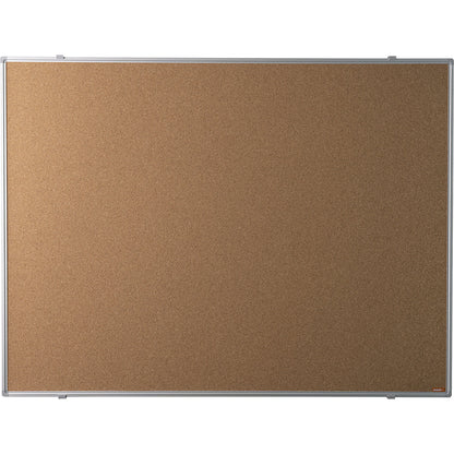 Pin board, anodised aluminium frame, natural cork, WxH 2000 x 1000 mm.