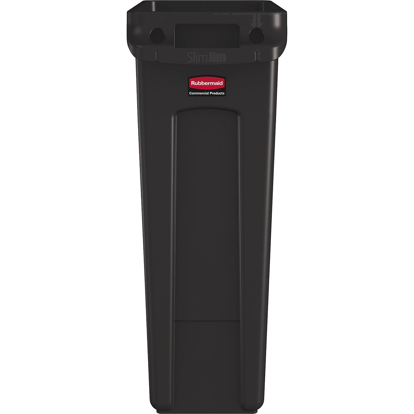 Waste bin SLIM JIM®, capacity 87 l, with ventilation ducts, brown.