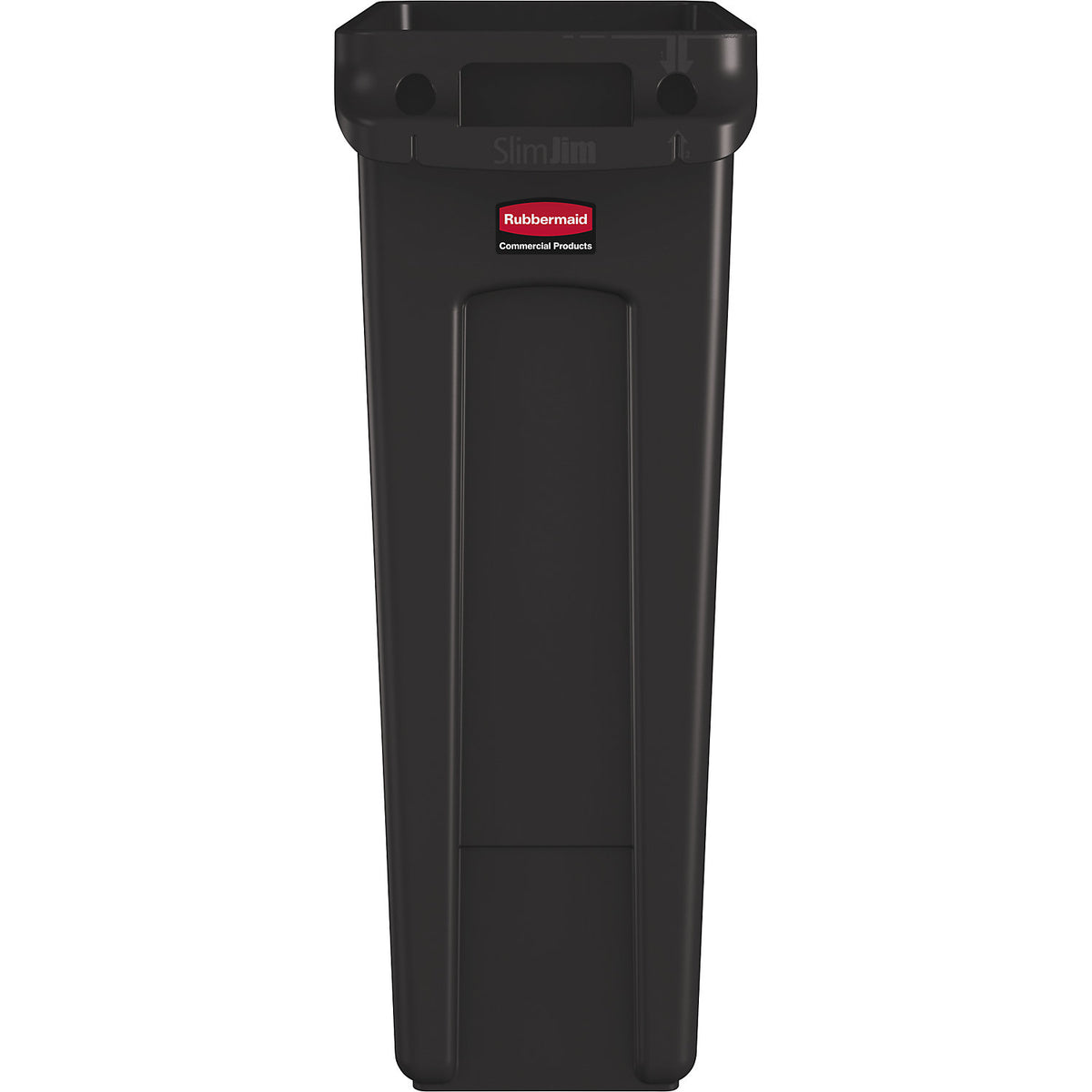 Waste bin SLIM JIM®, capacity 87 l, with ventilation ducts, brown.