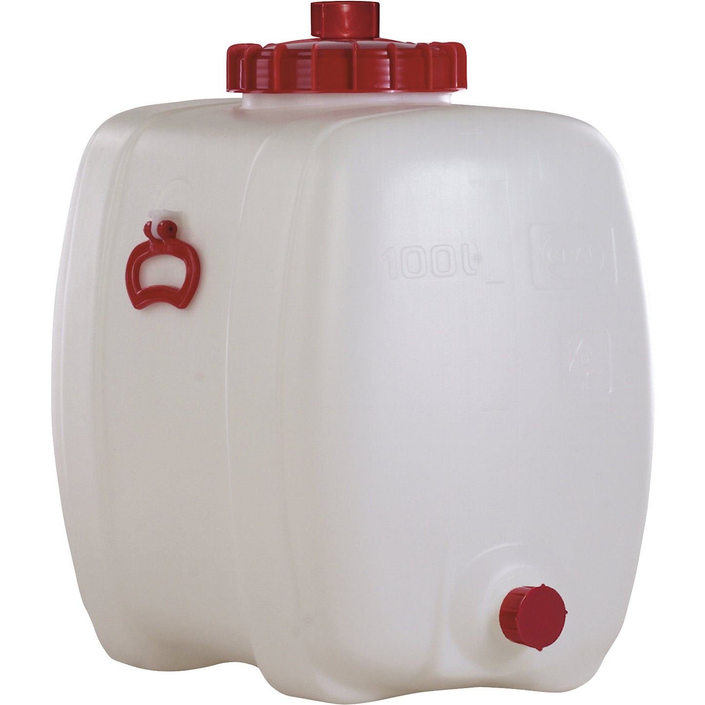 Compact tank, capacity 100 l, LxWxH 650 x 410 x 580 mm.
