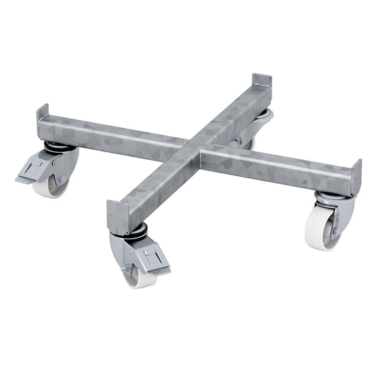 Drum dolly, LxW 610 x 610 mm, hot dip galvanised.