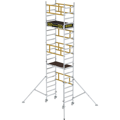 FLEXXTOWER one-person scaffolding, working height 6 m, platform L x W 1.20 x 0.60 m.