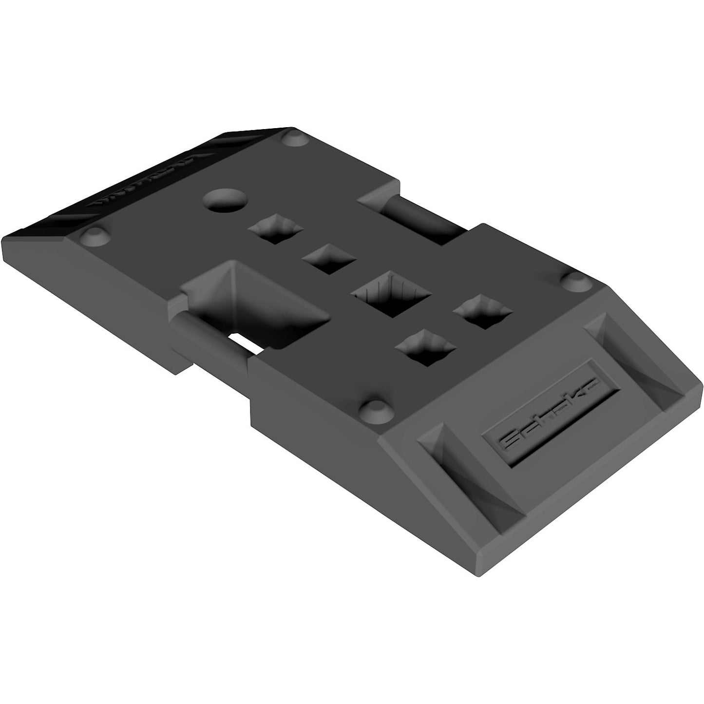 Base plate for beacon, HxWxD 120 x 850 x 400 mm, with insert for BASt beacon.
