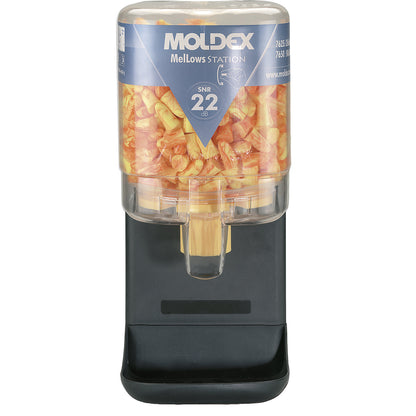 Ear plug station including ear plugs, MelLows® yellow, SNR 22 dB, including 250 pairs of MelLows®.