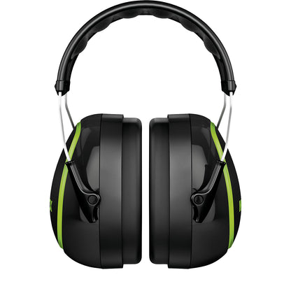 M6 ear muffs, SNR = 35 dB, black/green.