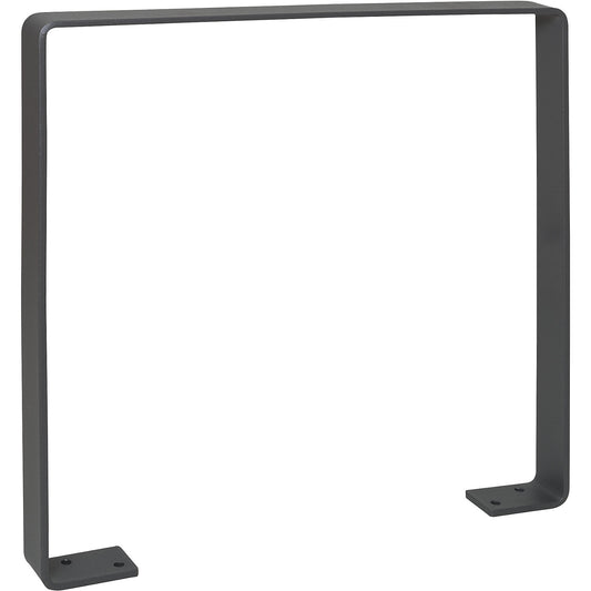 GILA parking rail, steel 70 x 10 mm, hot dip galvanised, iron glimmer.