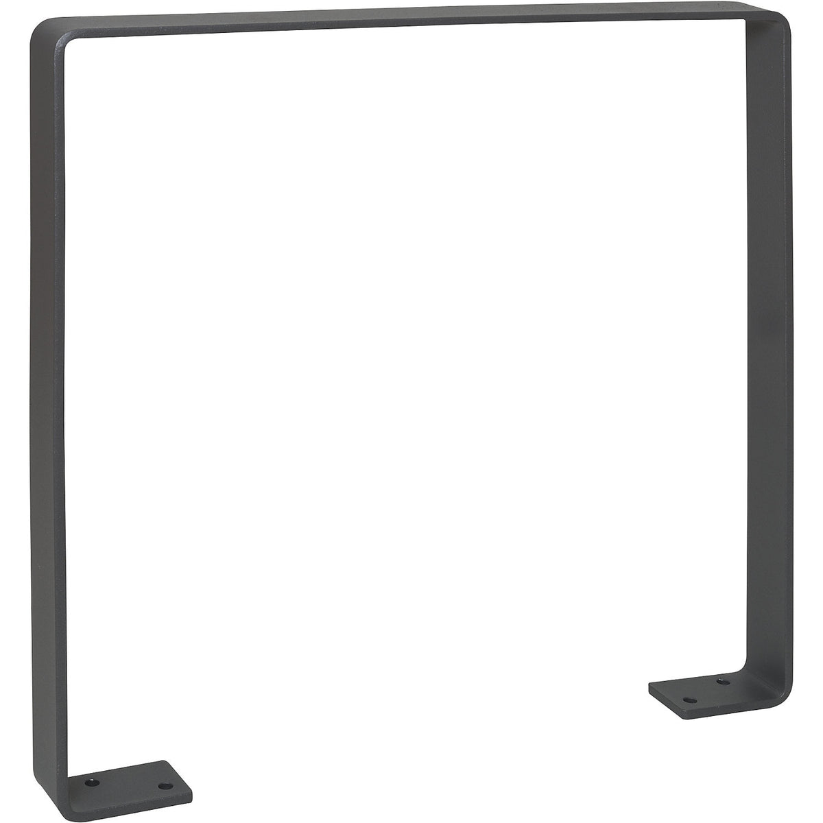 GILA parking rail, steel 70 x 10 mm, hot dip galvanised, iron glimmer.