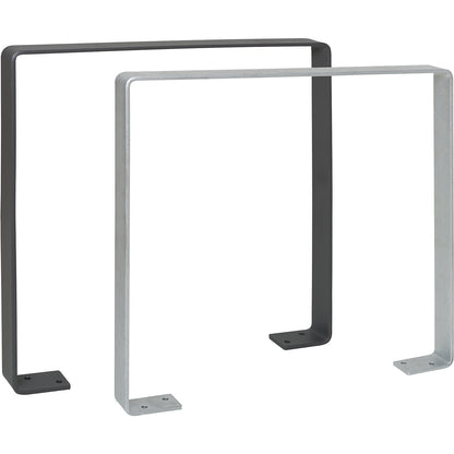 GILA parking rail, steel 70 x 10 mm, hot dip galvanised, iron glimmer.