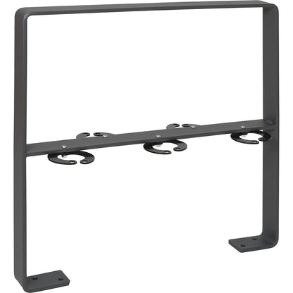 GILA parking rail, steel 70 x 10 mm, with knee rail, hot dip galvanised, iron glimmer.