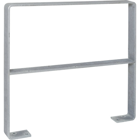 GILA parking rail, steel 70 x 10 mm, with knee rail, hot dip galvanised.