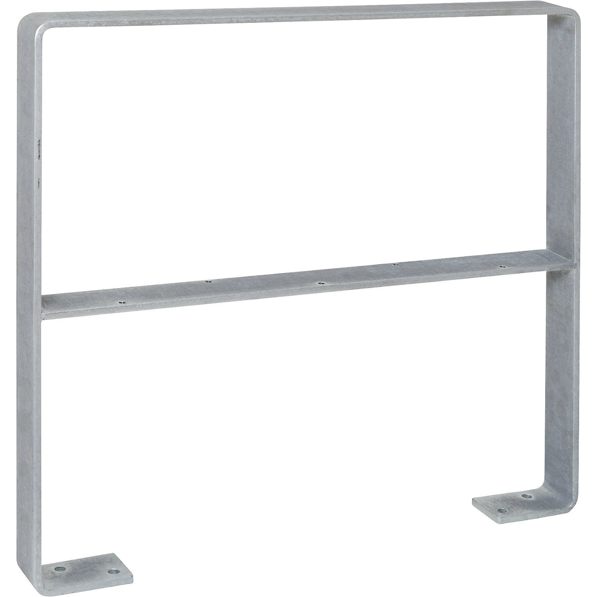 GILA parking rail, steel 70 x 10 mm, with knee rail, hot dip galvanised.