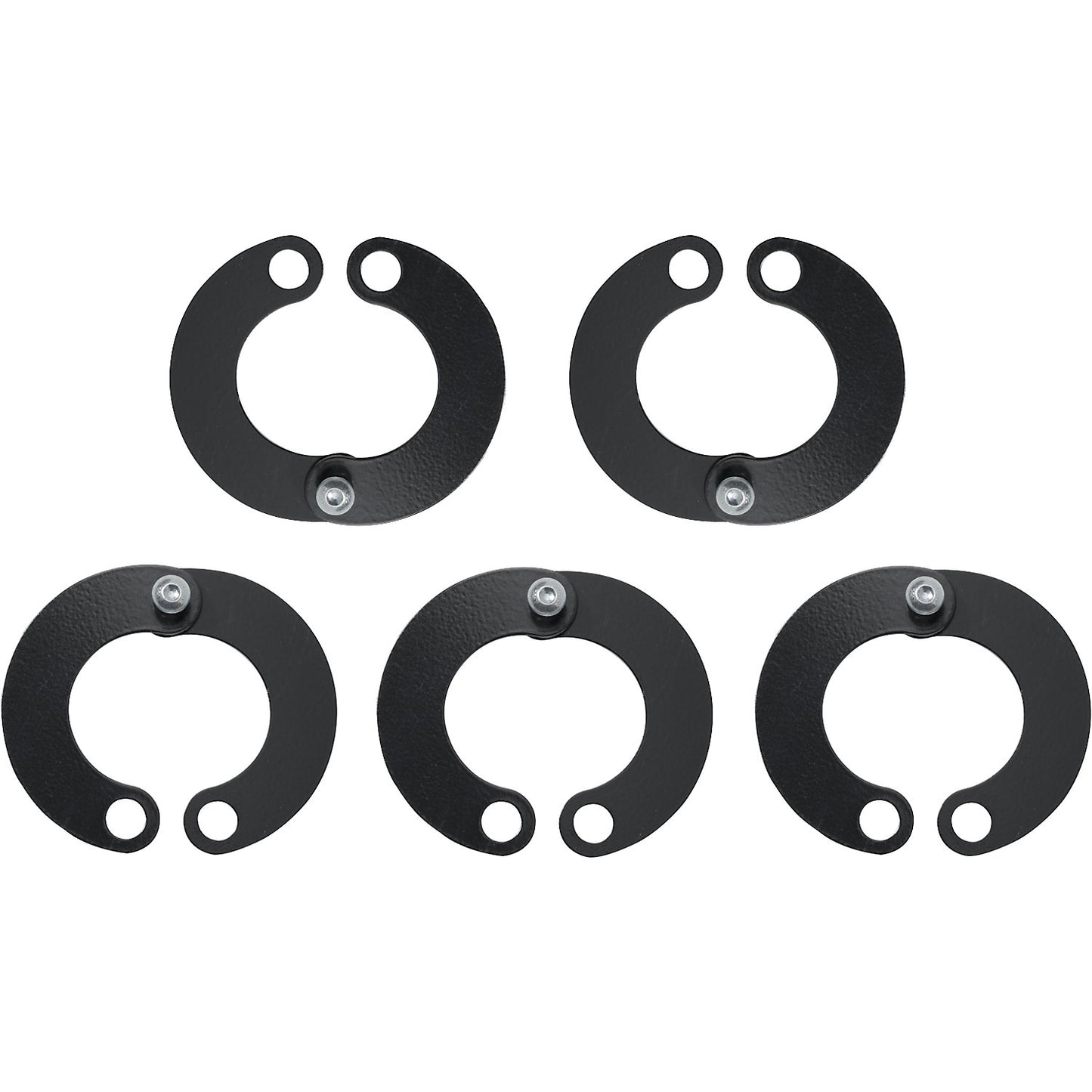 Support clamp set, for 5 scooters, hot dip galvanised, black.