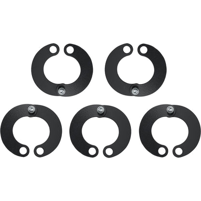 Support clamp set, for 5 scooters, hot dip galvanised, black.
