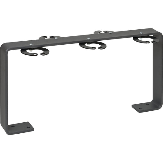 Scooter parking rail, 5 parking spaces, steel 70 x 10 mm, hot dip galvanised, iron glimmer.