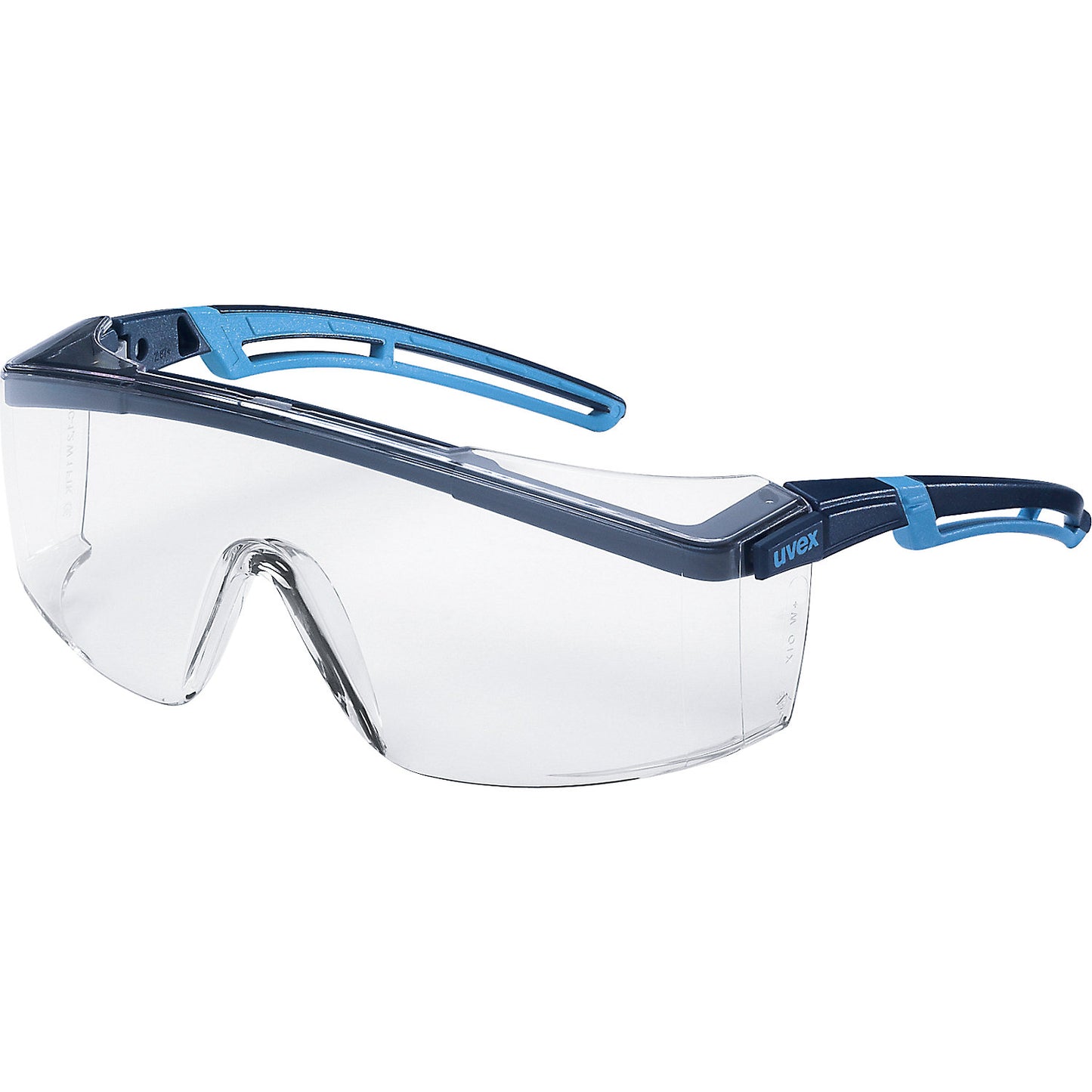 atrospec 2.0 safety spectacles, scratch resistant, black/blue.