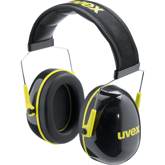K2 ear muffs, with headpiece, SNR 32 dB, black/yellow.